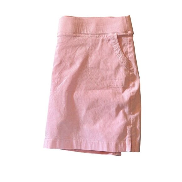 Crown & Ivy Women's Pink Striped Mini Skirt Size 14 - Picture 3 of 9